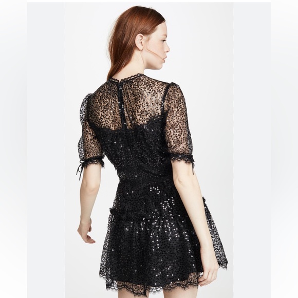 Jonathan Simkhai Sequined Lace Dress 000/047 - Picture 13 of 15